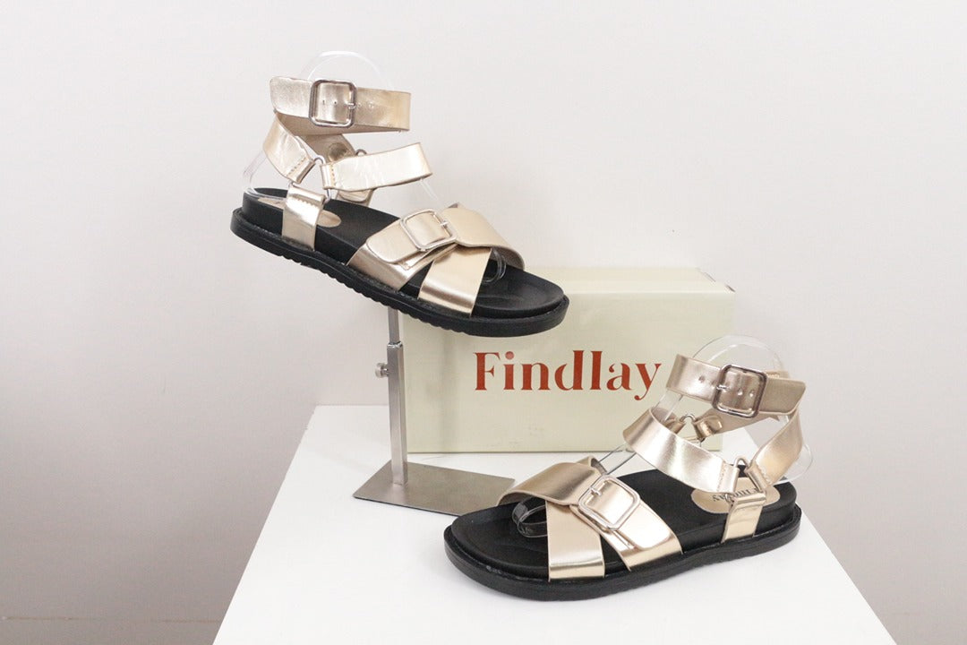 Sandales dorées Findlay femme taille 39 1