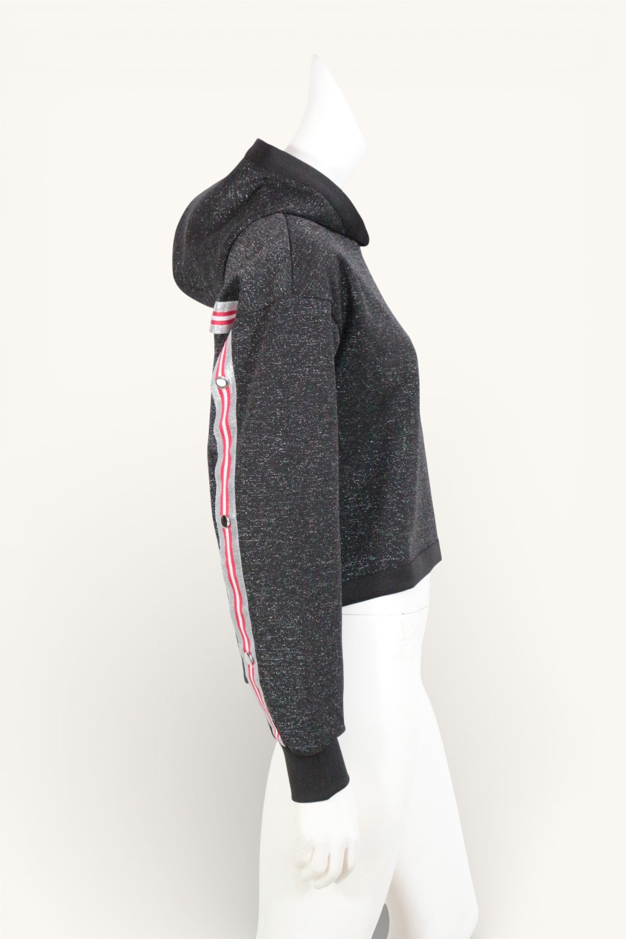Guess – Sweatshirt – Polyester, Elasthan – Schwarz, Silber 10