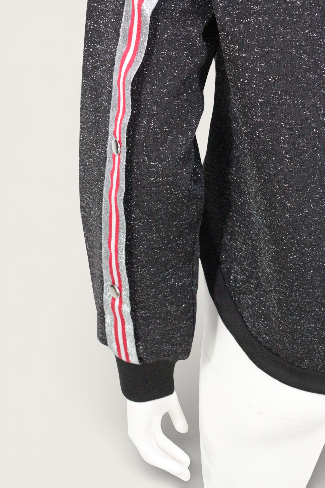Guess – Sweatshirt – Polyester, Elasthan – Schwarz, Silber 3