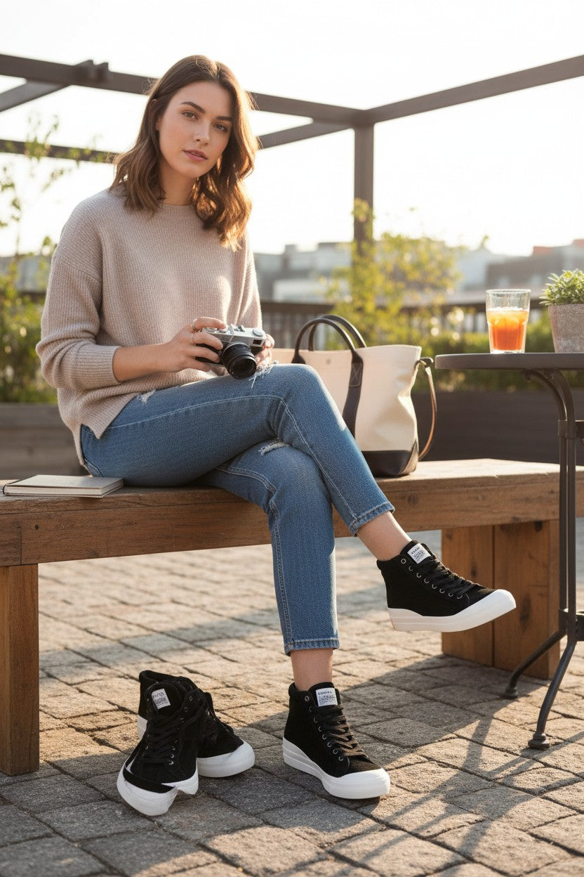 Levi’s Sneakers montantes Daim Noir   Neuf