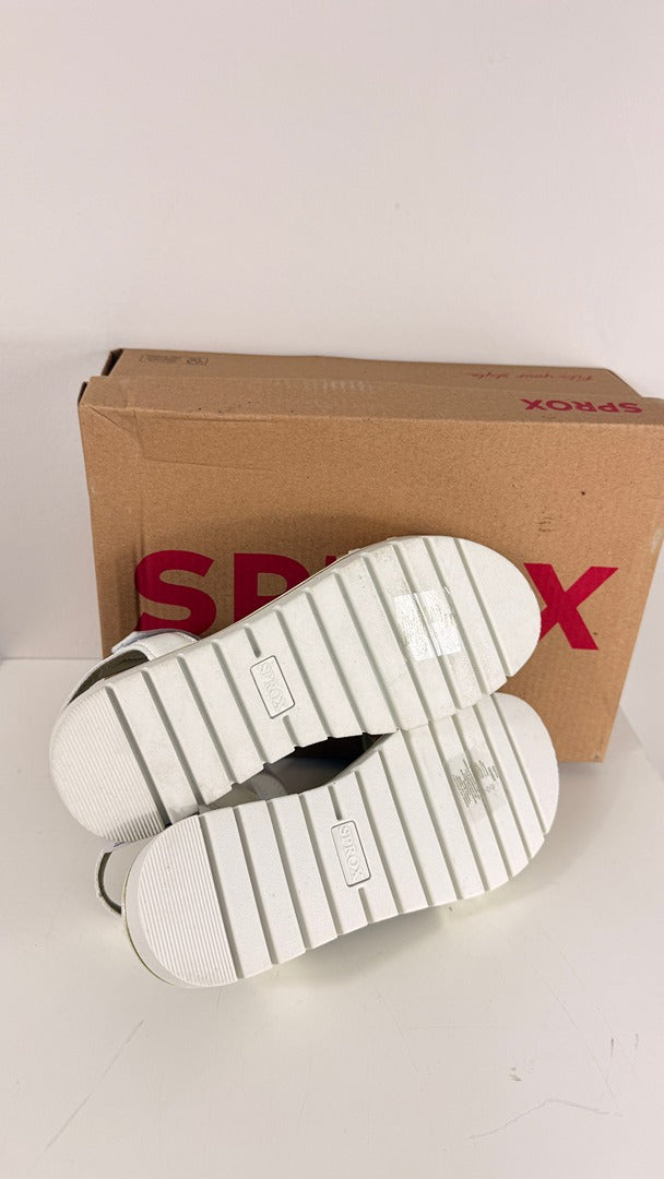 Sprox sandales filles blanches et dorées taille 35 neuves 3