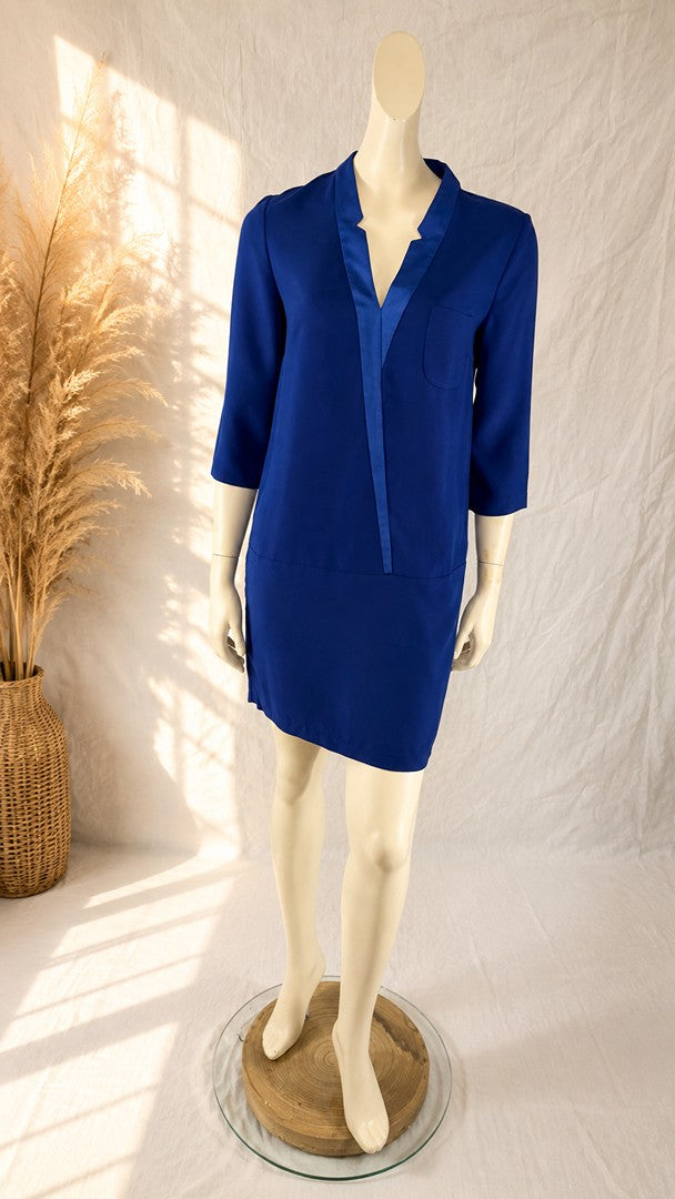 Robe Droite Bleu Cobalt My Collection M Chic