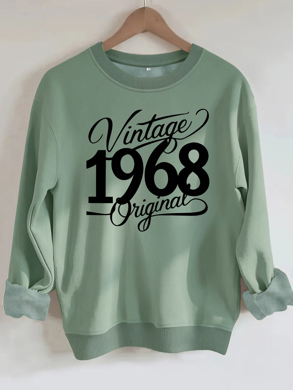 Sweat-shirt ample à col rond en molleton, imprimé, manches longues, pour femme, 7 coloris 9