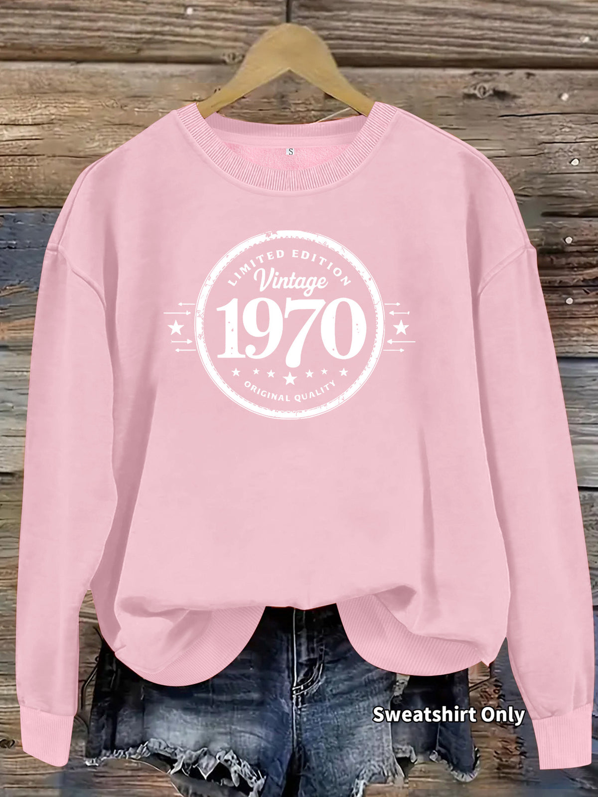 Sweat-shirt ample à col rond, imprimé par transfert thermique, manches lanternes, pour femme, 7 coloris 8