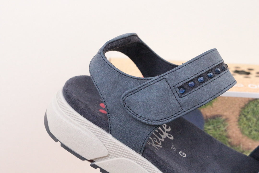 Sandales Relife bleu marine confort Soft Reflex taille 37 2