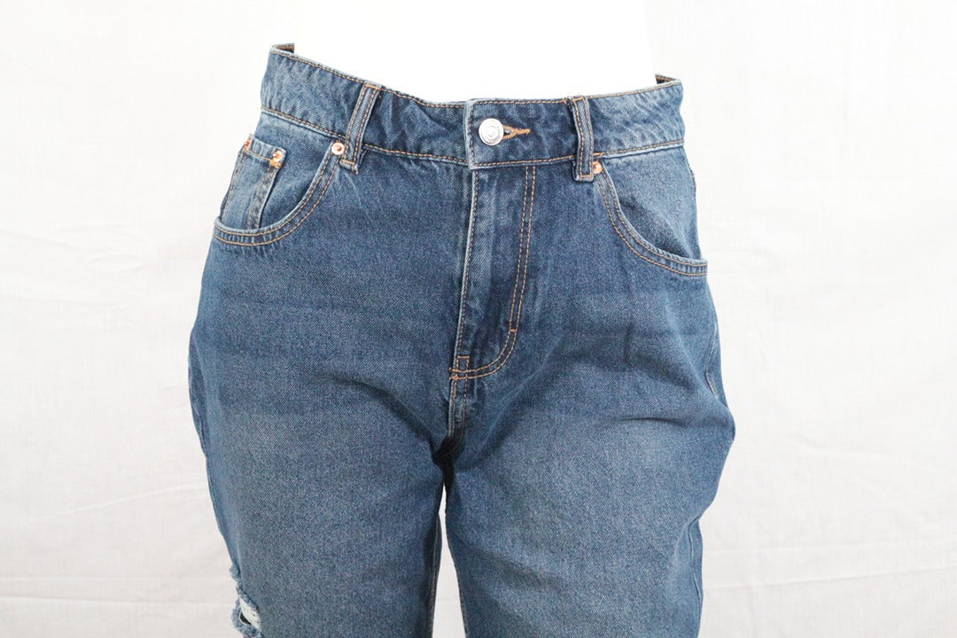 Jean flare troué bleu denim taille 38 - Neuf avec étiquette 3