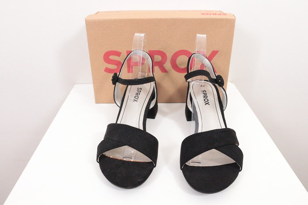 Sandales à talons Sprox noir en suédine taille 40 4