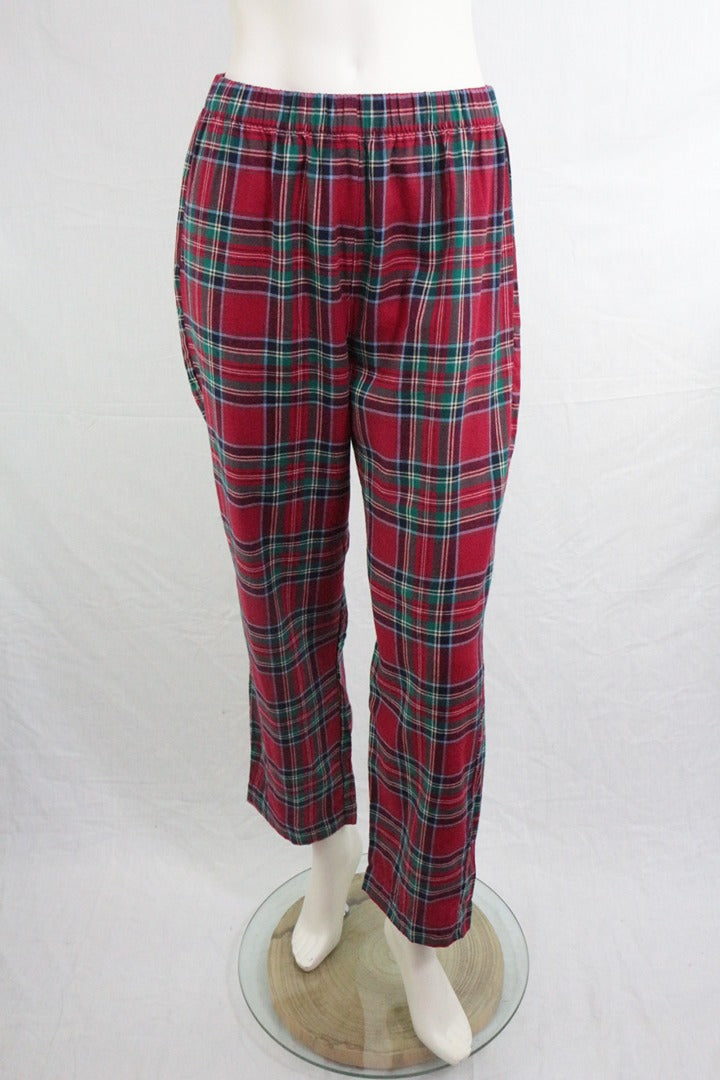 Pantalon pyjama Oysho tartan rouge écossais S neuf avec étiquette 1