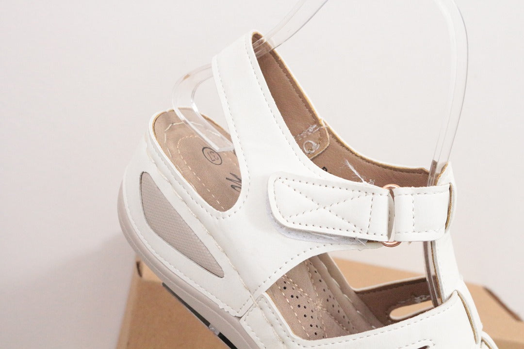 Sandales confort Nm simili cuir blanc 37 2