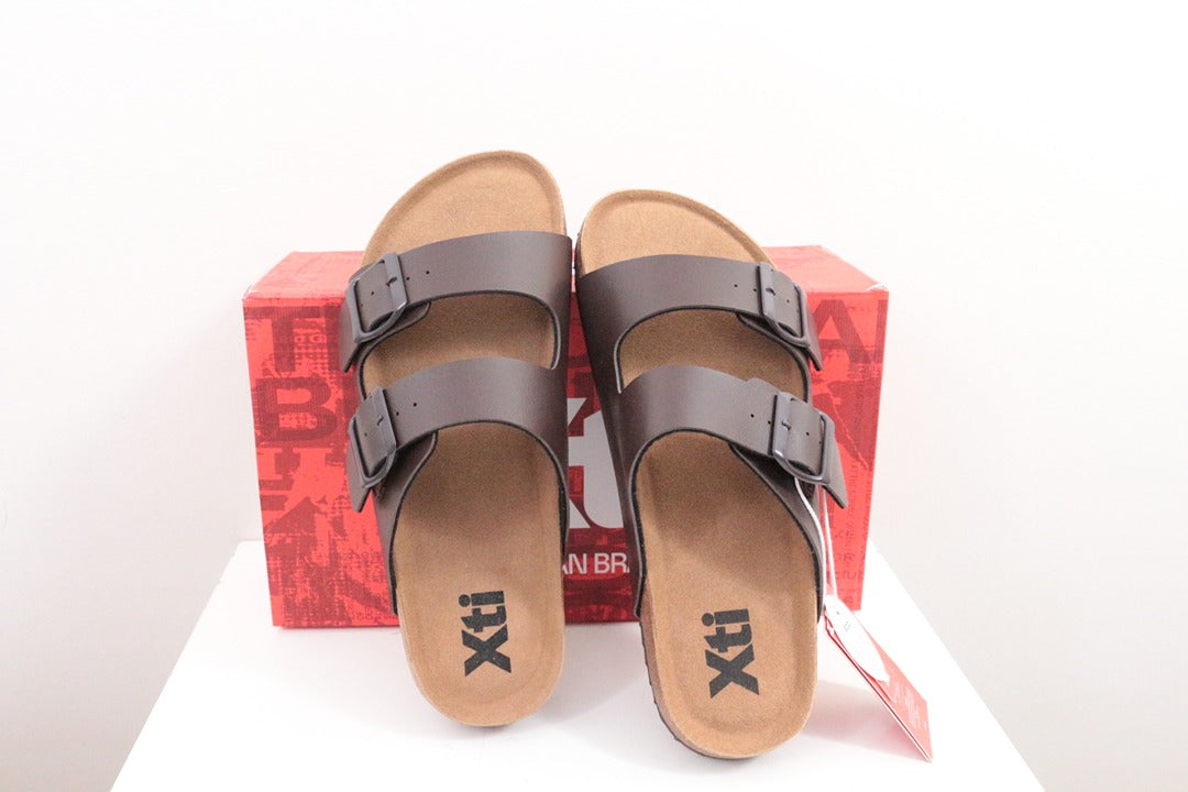 Xti Sandales Mules Simili Cuir Noir 41 Neuves 11