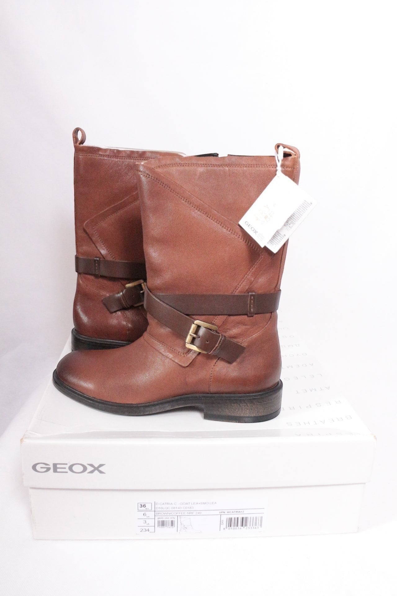 Geox – Bottes D catria c – Cuir – Marron 11