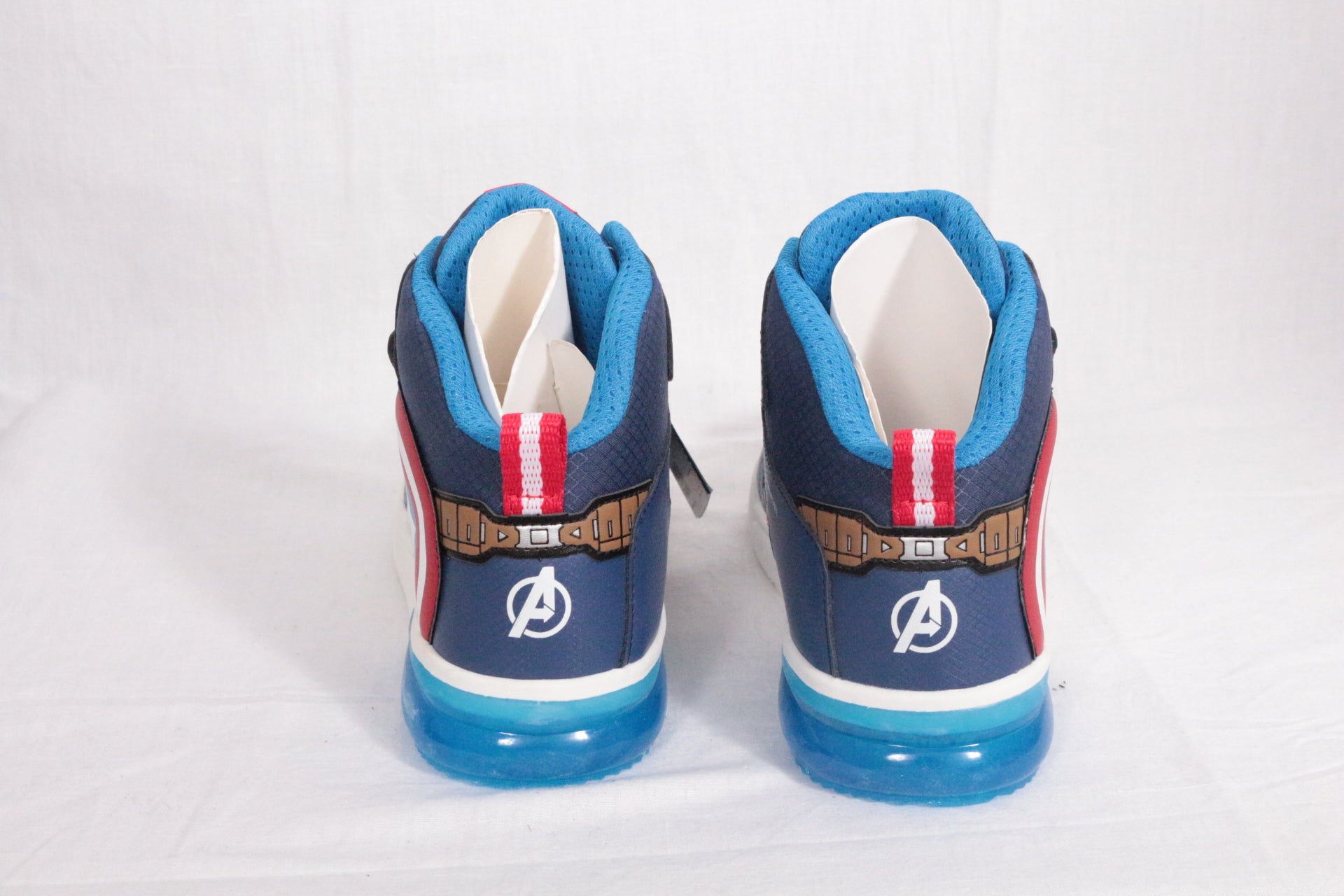 Geox – Sneakers alte J grayjay boy - marvel avengers - captain america – Ecopelle – Blu, rosso 11