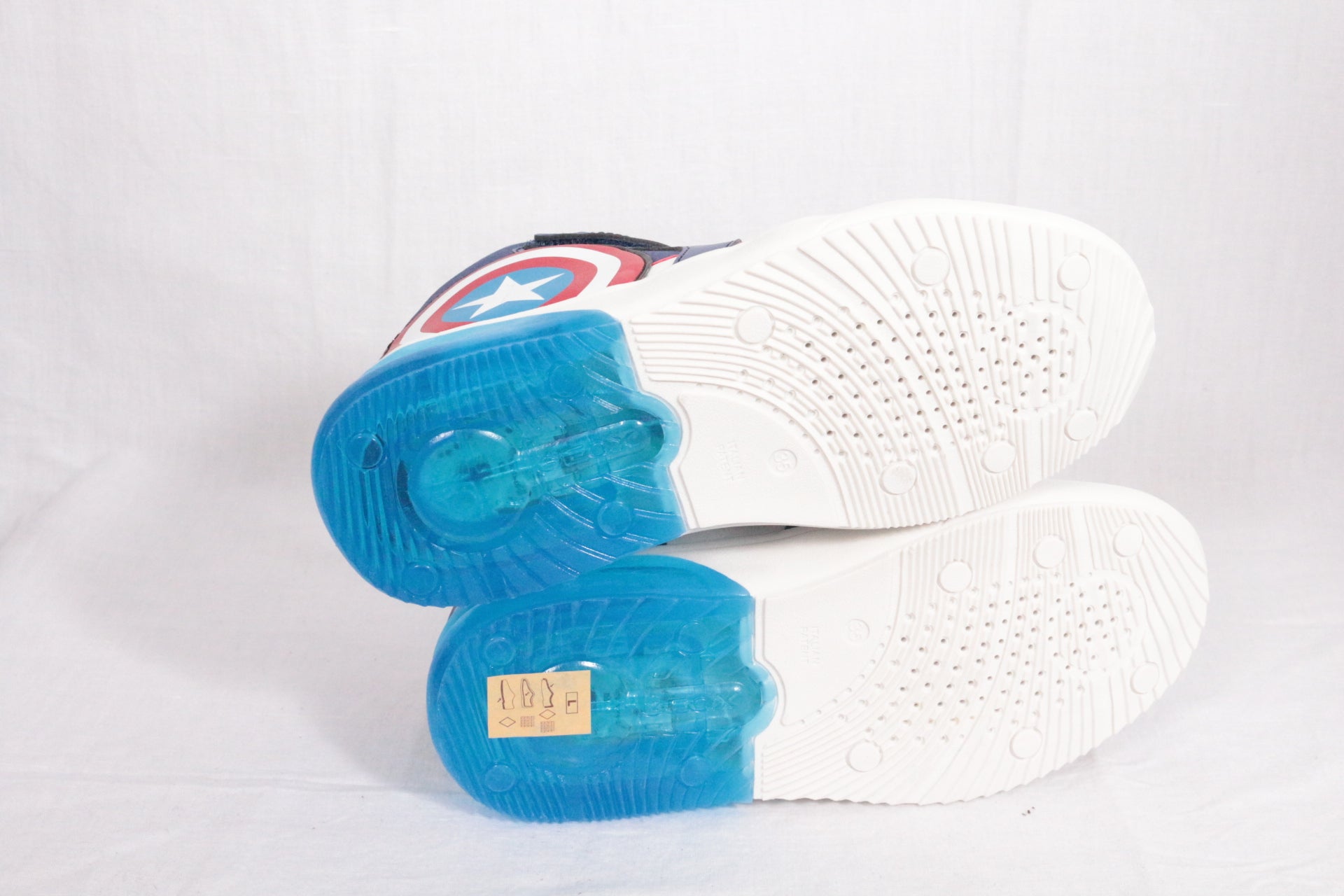 Geox – Sneakers alte J grayjay boy - marvel avengers - captain america – Ecopelle – Blu, rosso 10