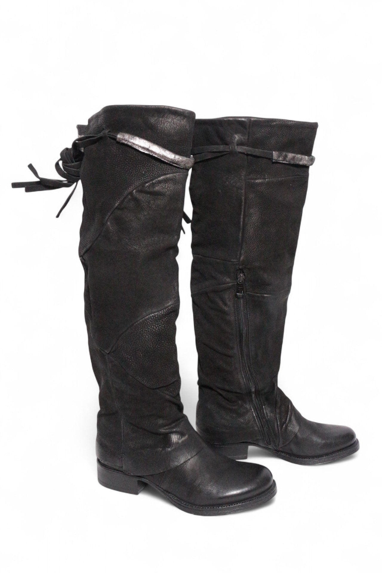 MJUS – Stivali alti fino alla coscia – Pelle – Nero 4