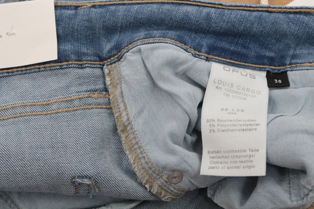 Jean Opus Louis Cargo bleu clair coton stretch taille 38 - Neuf 8