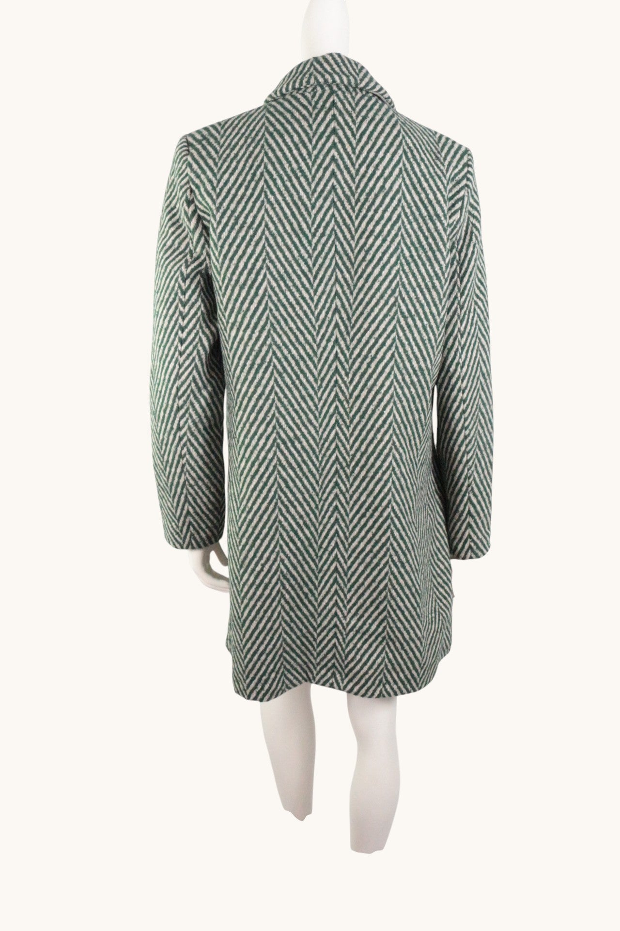 Desigual Manteau mi-long Laine, Polyester Vert, Beige   Neuf 6
