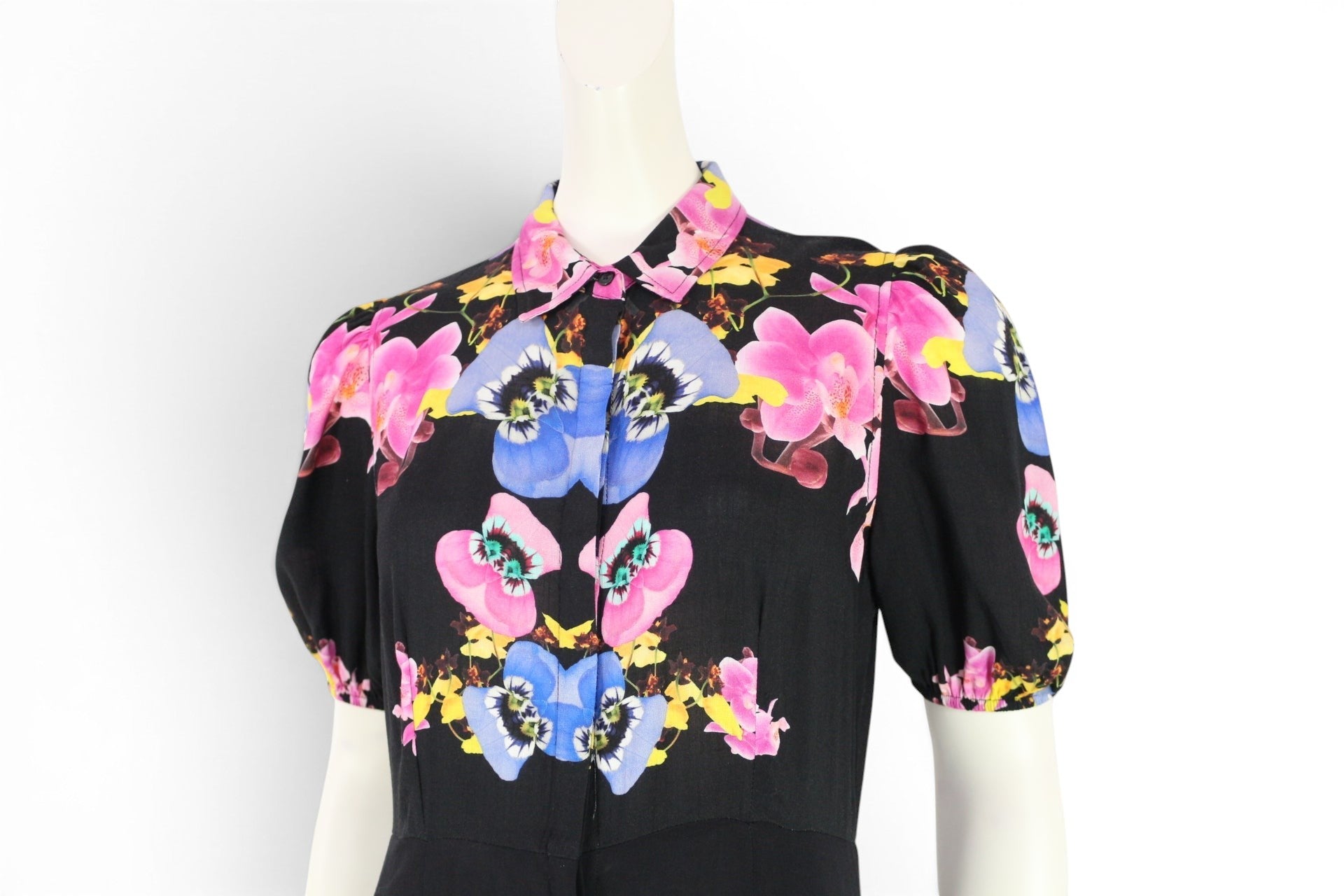 Robe longue Desigual x Christian Lacroix noire fleurie taille S