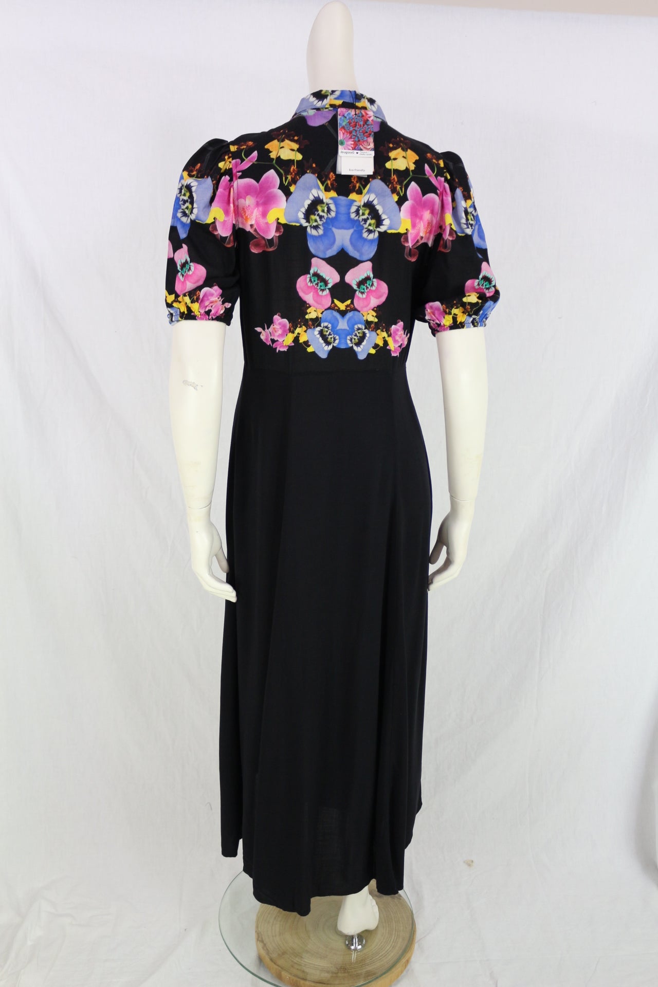 Robe longue Desigual x Christian Lacroix noire fleurie taille S 4