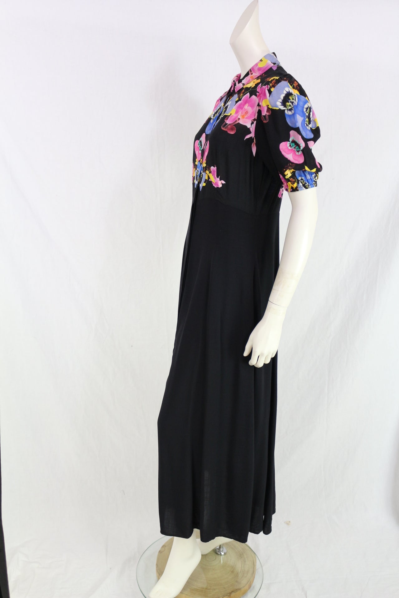 Robe longue Desigual x Christian Lacroix noire fleurie taille S 8