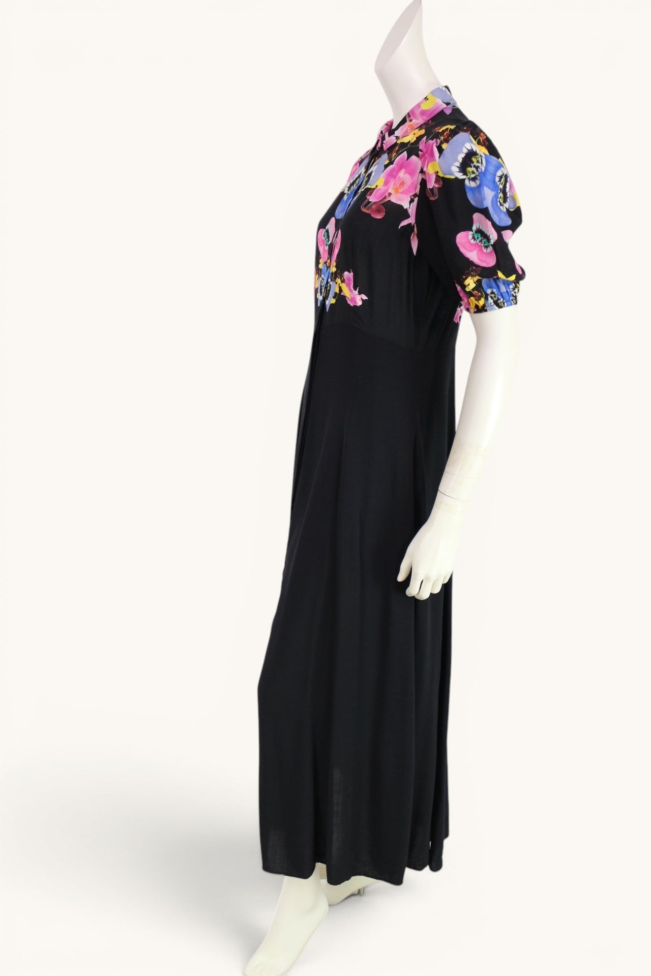 Robe longue Desigual x Christian Lacroix noire fleurie taille S 8