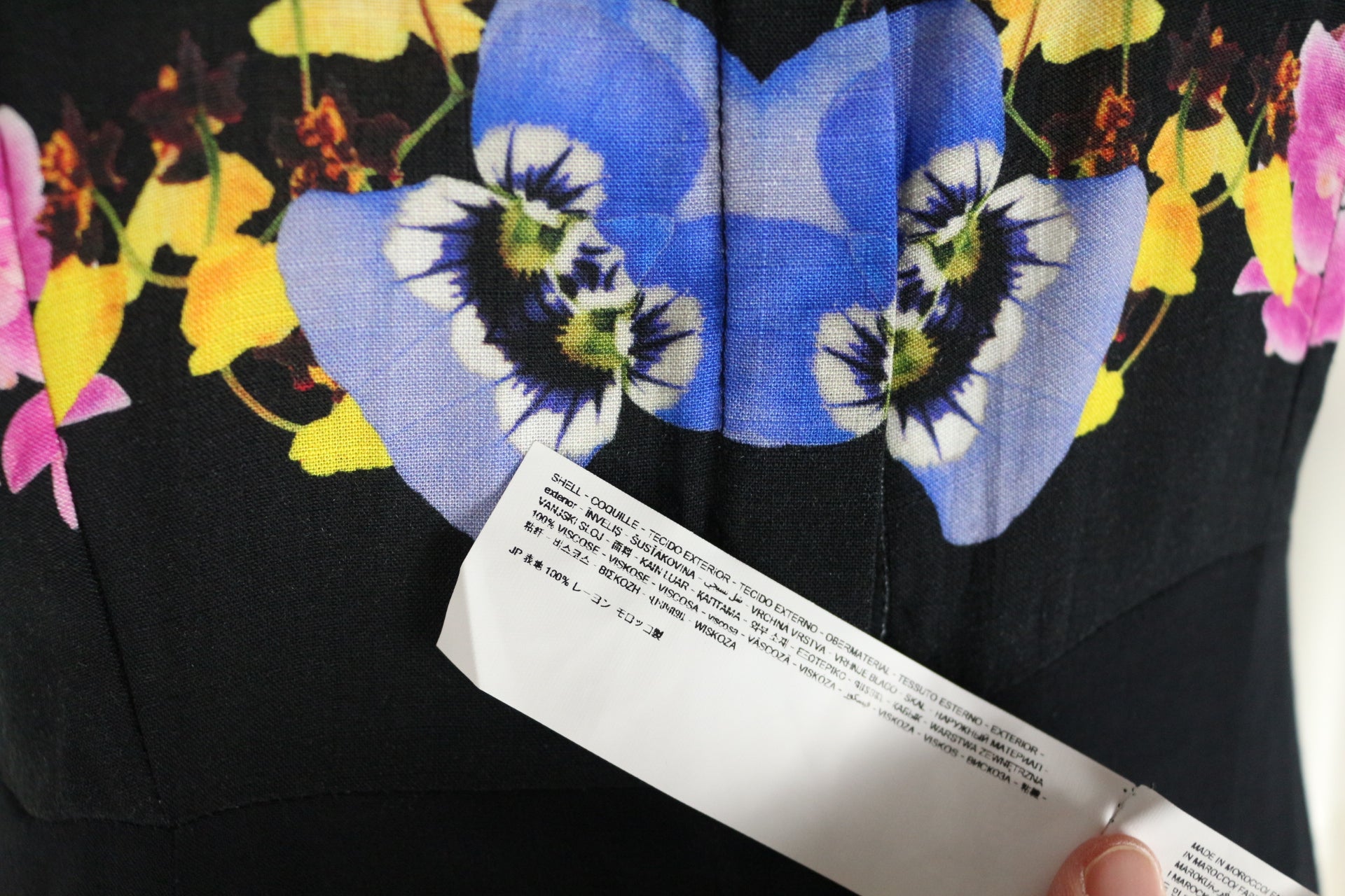 Robe longue Desigual x Christian Lacroix noire fleurie taille S 10