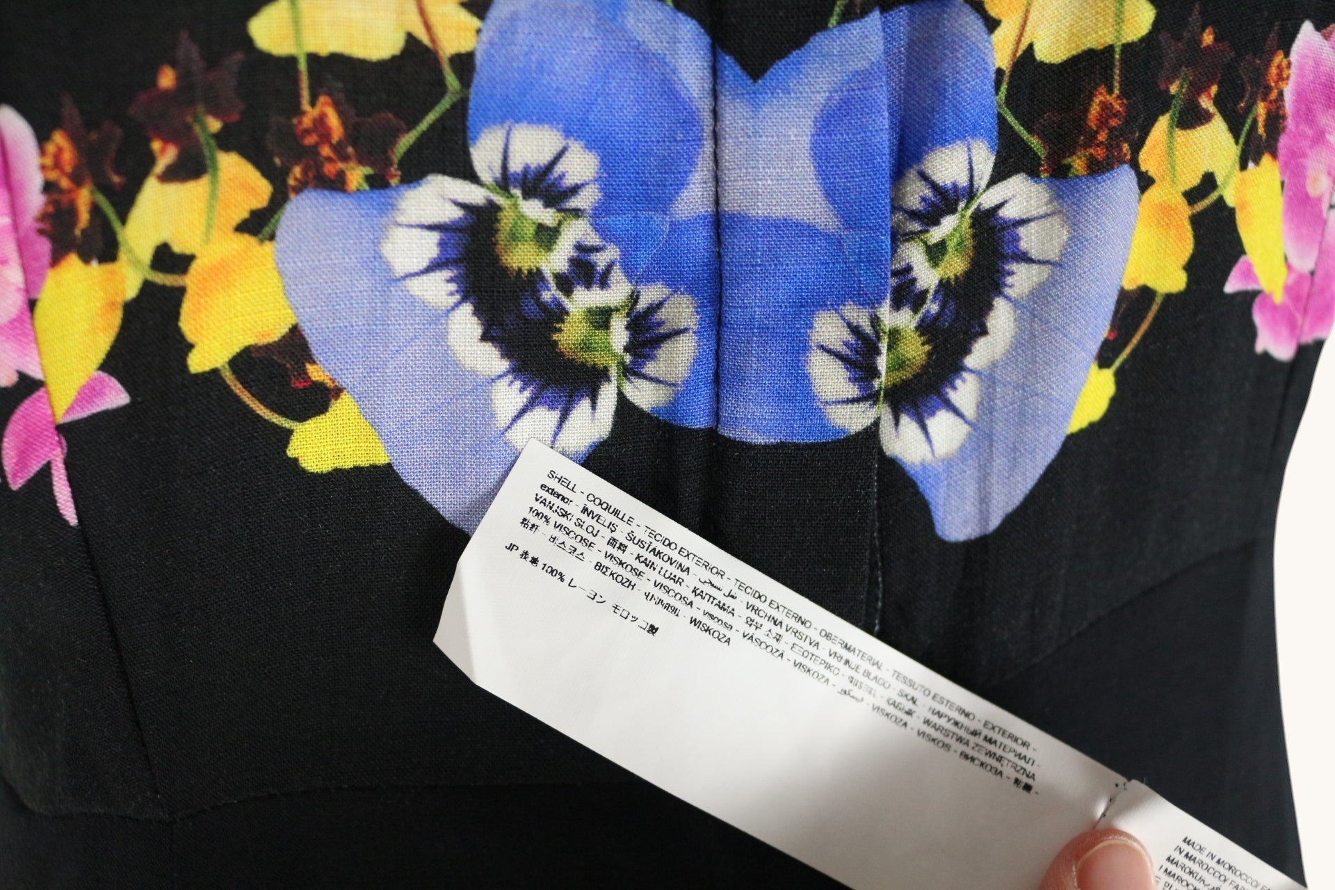 Robe longue Desigual x Christian Lacroix noire fleurie taille S 10