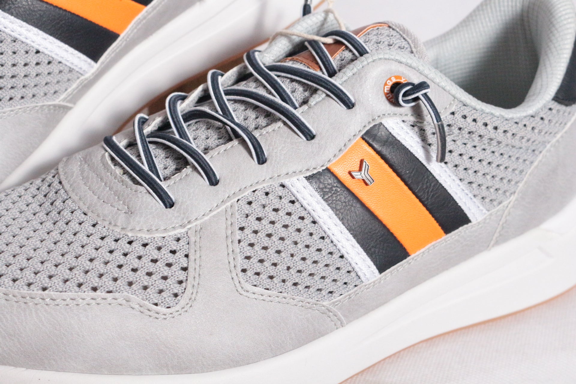 Yumas Baskets Polyester Gris, Orange  44 Neuf 6