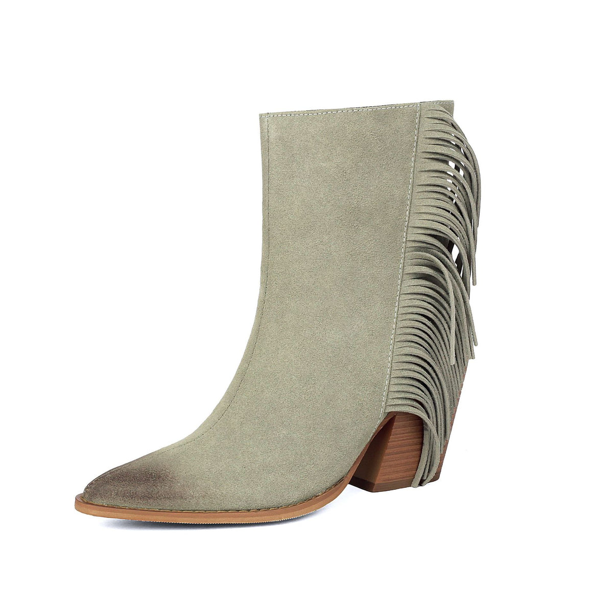 Bottines western à franges et bout pointu – photo 5 – Frippin'Dealz