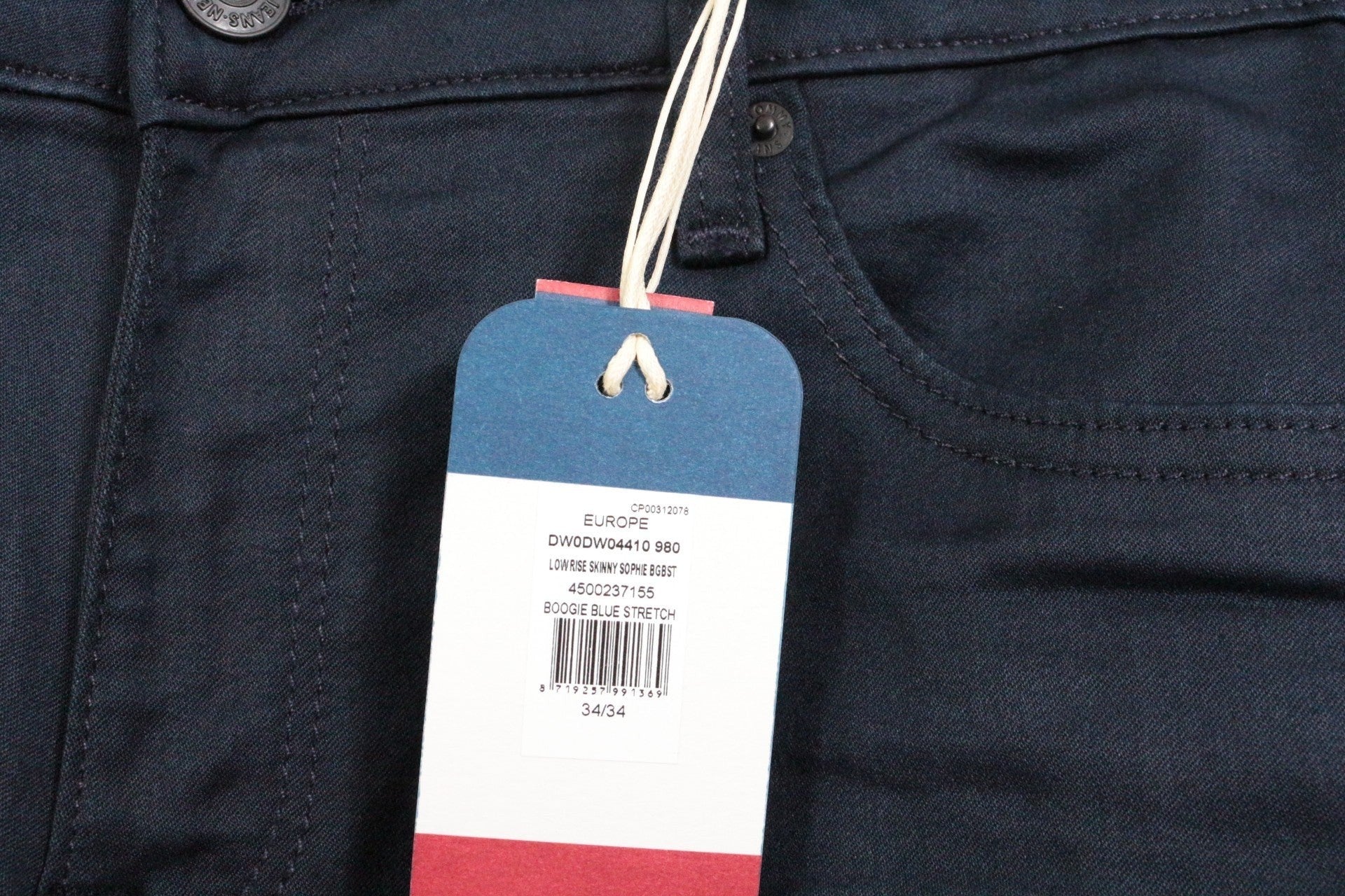 Tommy Hilfiger – Pantaloni a vita bassa skinny - sophie – Cotone – Blu navy 5