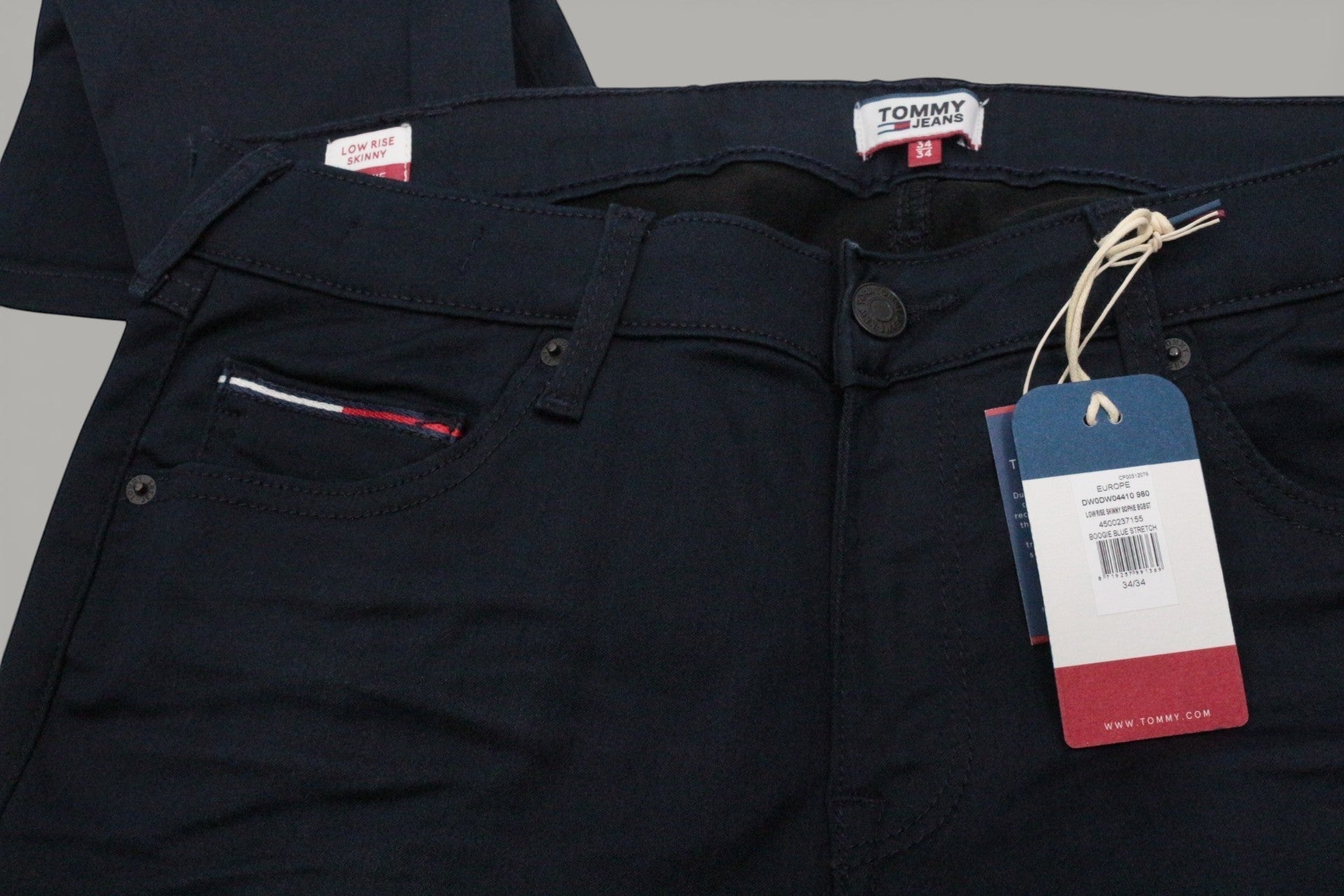 Tommy Hilfiger – Pantaloni a vita bassa skinny - sophie – Cotone – Blu navy 11