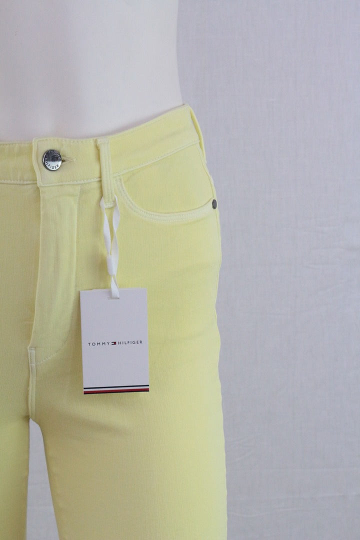 Jean skinny Tommy Hilfiger jaune taille haute 27 32 - Neuf avec étiquette 3