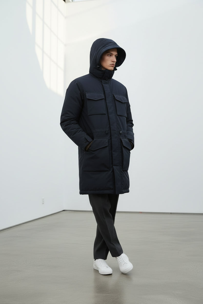 Tommy Hilfiger Parka Polyamide, Polyester Bleu marine, Kaki   Neuf