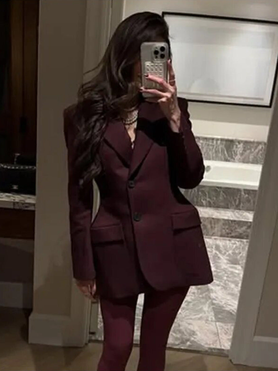 Blazer femme cintré col V – photo 52 – Frippin'Dealz