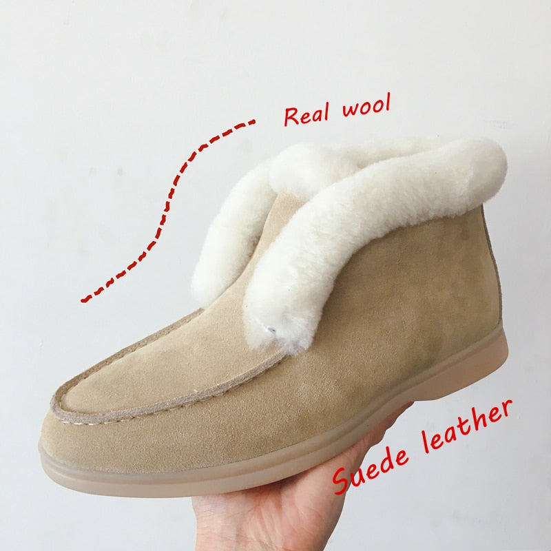 Bottines fourrées aspect daim – photo 1 – Frippin'Dealz
