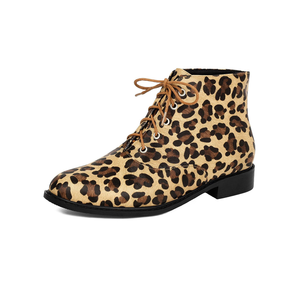 Bottines à lacets imprimé léopard à talon épais – photo 6 – Frippin'Dealz