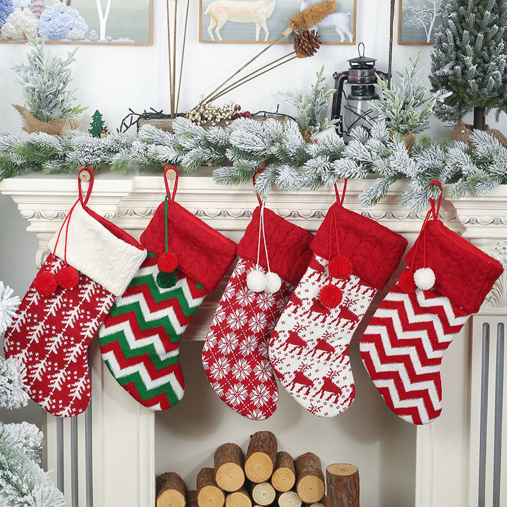 Chaussette de Noël tricotée – photo 1 – Frippin'Dealz
