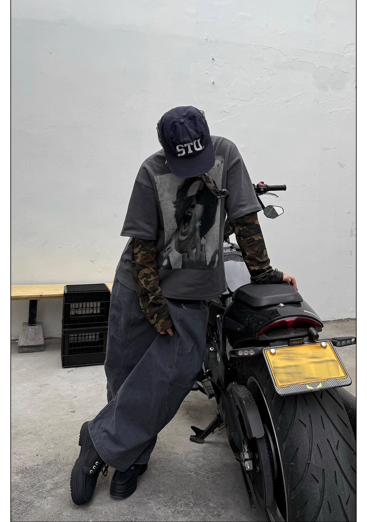 Jean droit large rétro pour homme, pantalon déstructuré à jambes larges 18