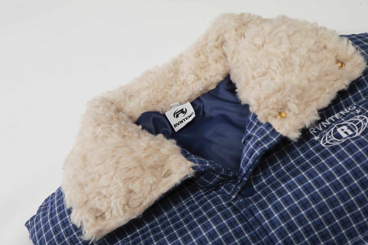 Manteau long sans manches coton col fourrure femme – photo 14 – Frippin'Dealz
