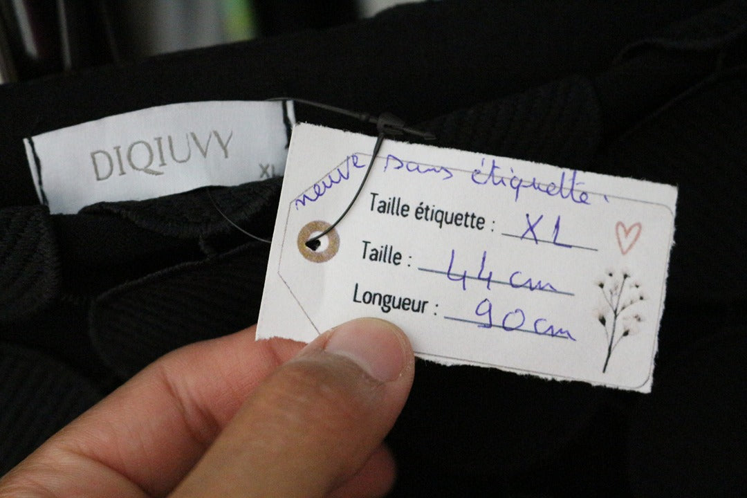 Jupe longue noire Diqiuvy Xl vintage 90s 7
