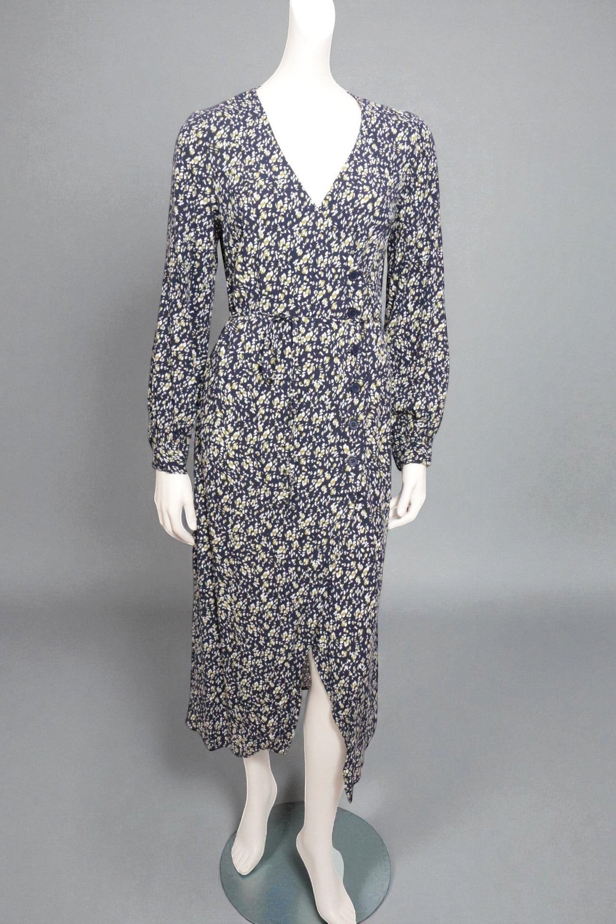 Etam – Langes Kleid Brunette Print – Viskose – Marineblau, mehrfarbig