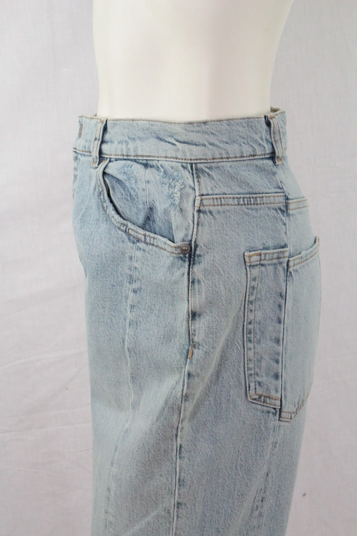 Jean Sisley droit bleu clair taille 33 - Neuf avec étiquette 90s vintage 9