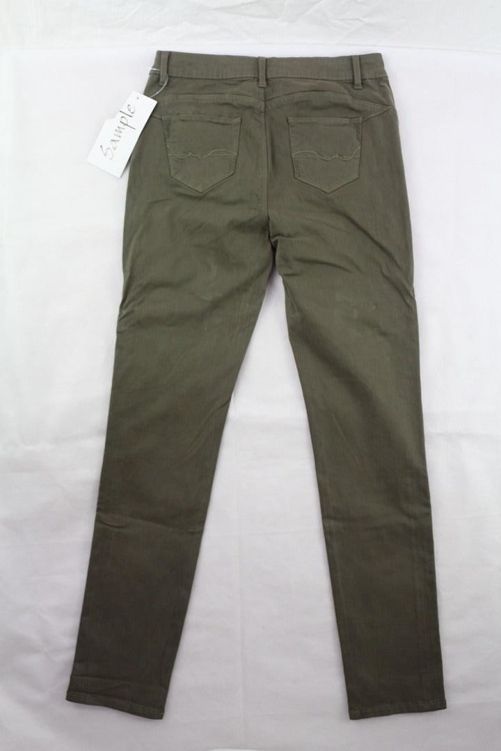 Pantalon slim C'est Beau la Vie vert kaki 38 neuf étiquette 3