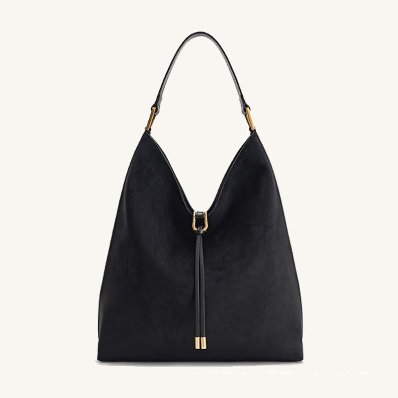 Sac hobo souple fermoir doré – photo 6 – Frippin'Dealz
