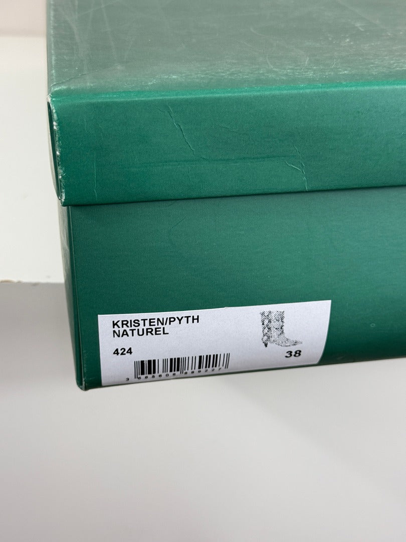 Bottes Minelli Kristen imprimé python beige 38 - Neuf avec étiquette 2