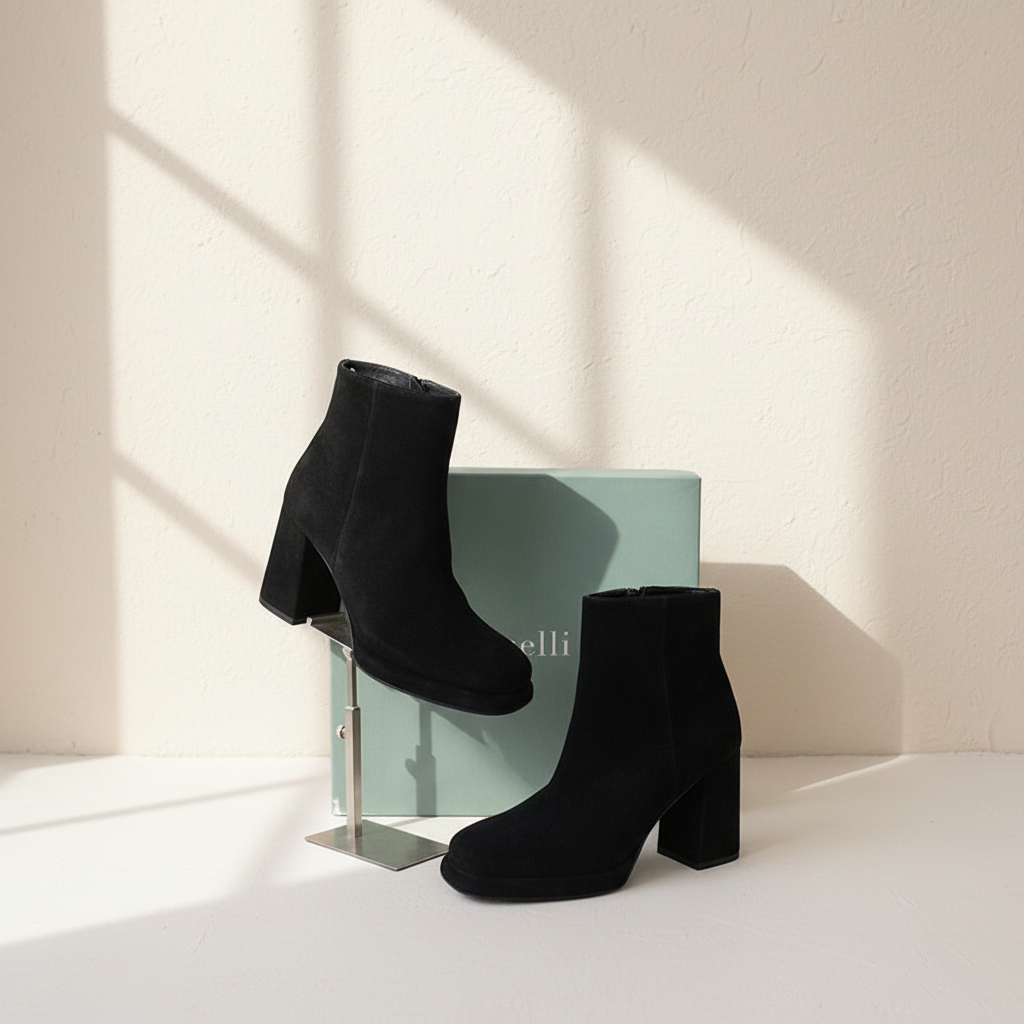 Bottines talons Minelli noir daim 40 chic elegant
