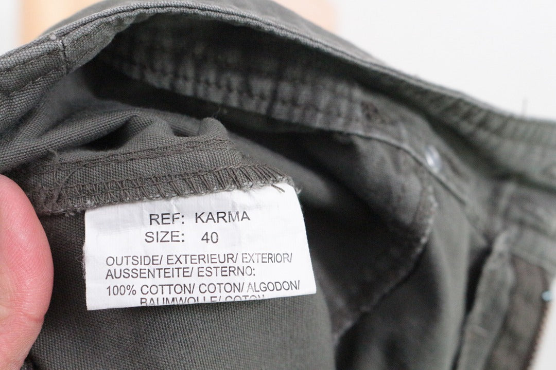 Pantalon cargo Lea L Moda coton kaki 40 style militaire 8