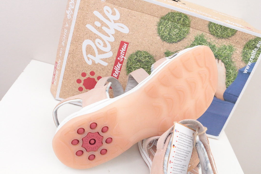 Sandales Relife confort rose 38 neuves avec boîte 7