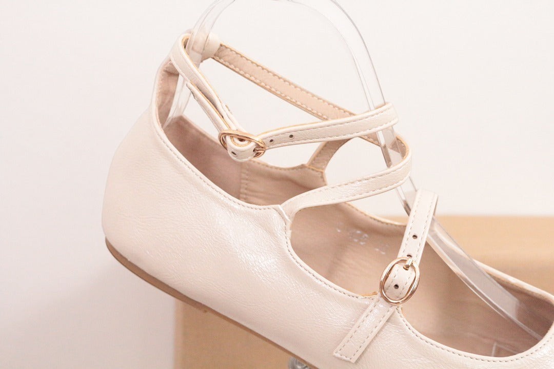 Bellucci Ballerines Mary Janes Crème 38 Neuves | Frippin'Dealz – photo 4