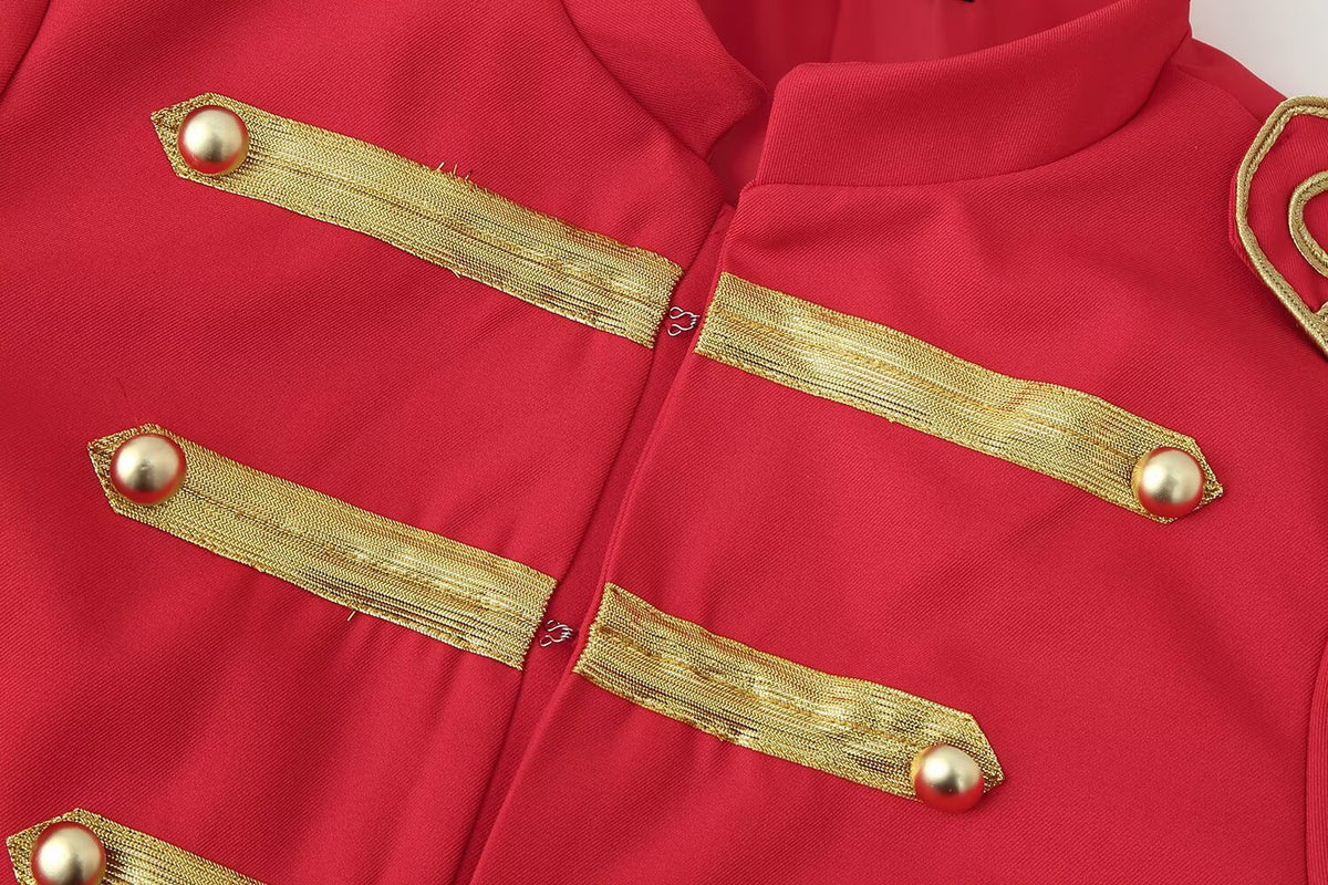 Veste rétro col montant double boutonnage doré femme – photo 14 – Frippin'Dealz