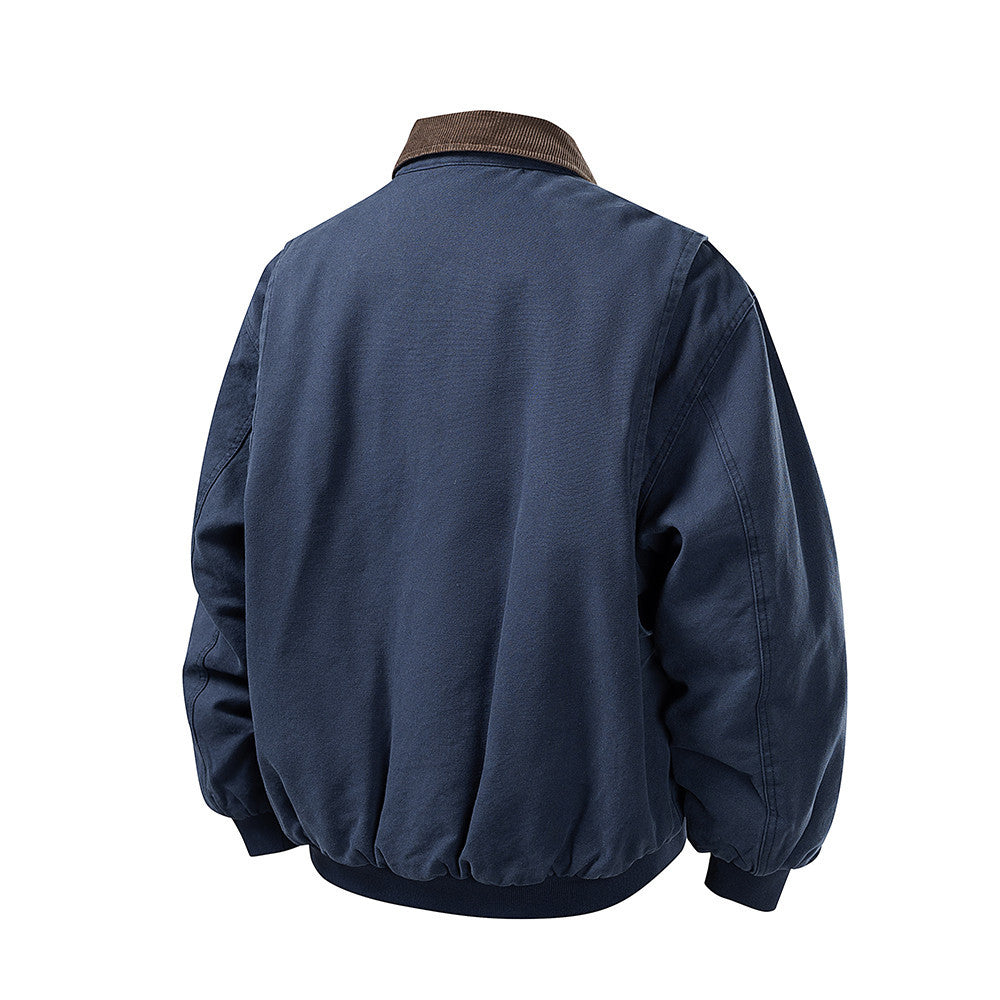 Veste matelassée workwear toile col tailleur coupe ample homme – photo 9 – Frippin'Dealz